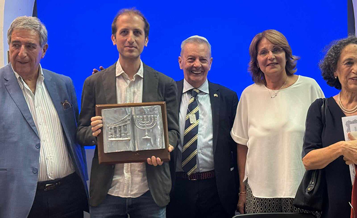 Ad Alberto Caviglia il premio “Menorah di Anticoli” 2024